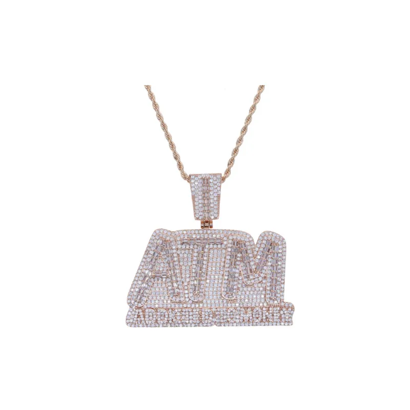 Hip-hop Letter Necklace-0