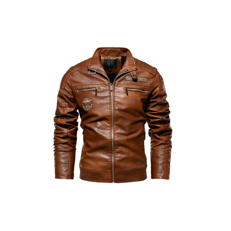 Funky Warming PU Leather Jacket-2