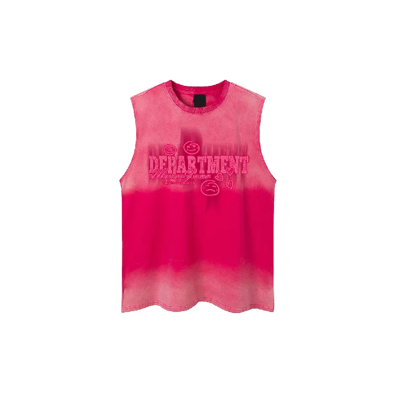 Retro Washed Cotton Vest Unisex-2