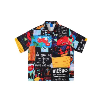 Holiday Beach Print Shirt