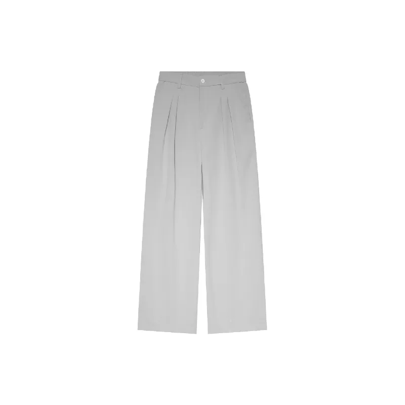 Casual Loose Blended Synthetic Fabrics Suit Trousers-7