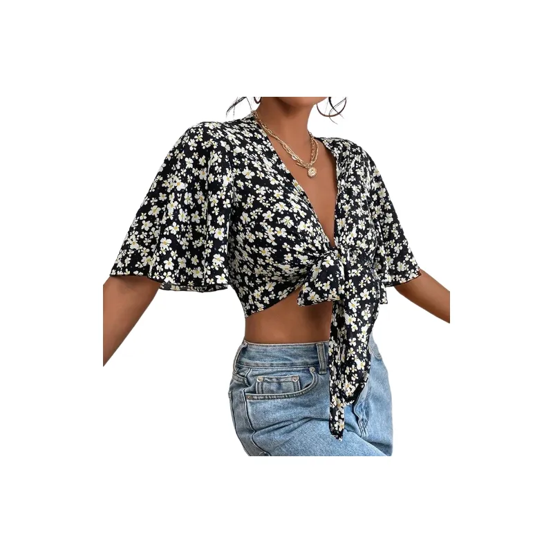 Boho Printed Chiffon Shirt-2