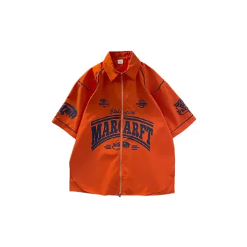 Letter Print Hip Hop Casual Shirt