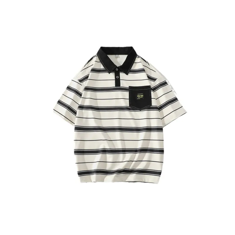 Casual Fashionable Loose Polo-2