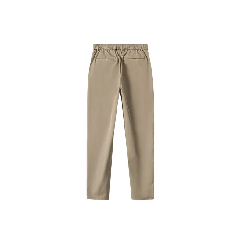Retro Breathable Blended Synthetic Fabrics Casual Pants-5