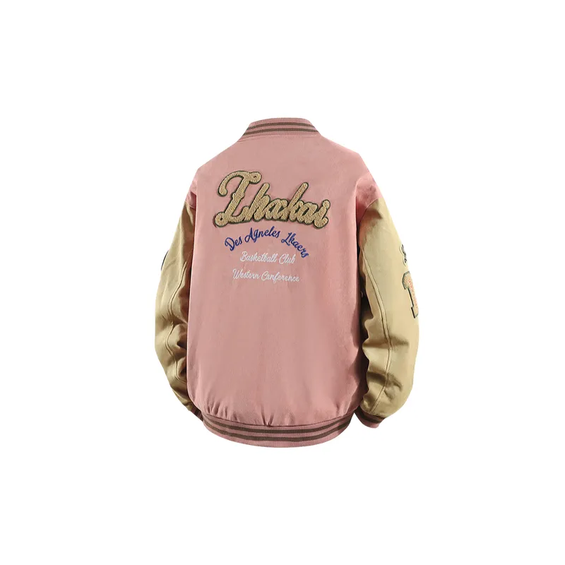 Retro Casual Corduroy Baseball Jersey-7