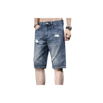 Retro Washed Denim Shorts