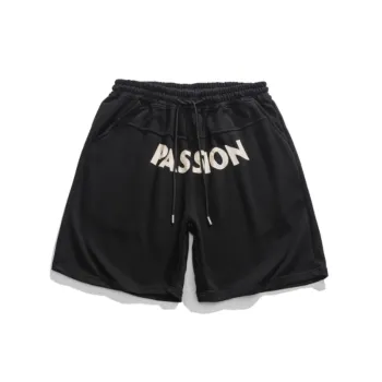 Loose Letter Print Beach Shorts