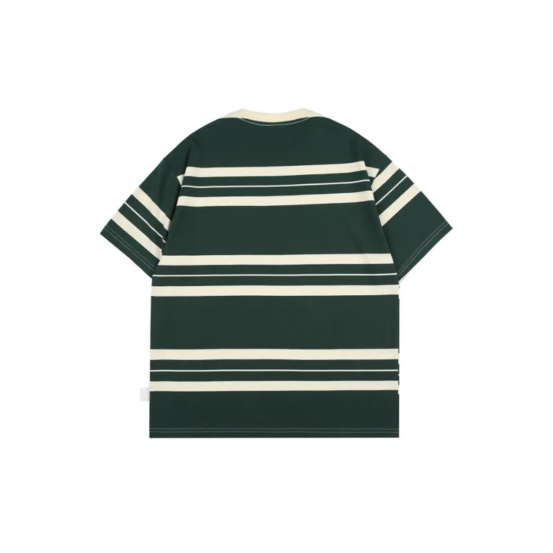 Trendy Loose Casual Striped T Shirt-1