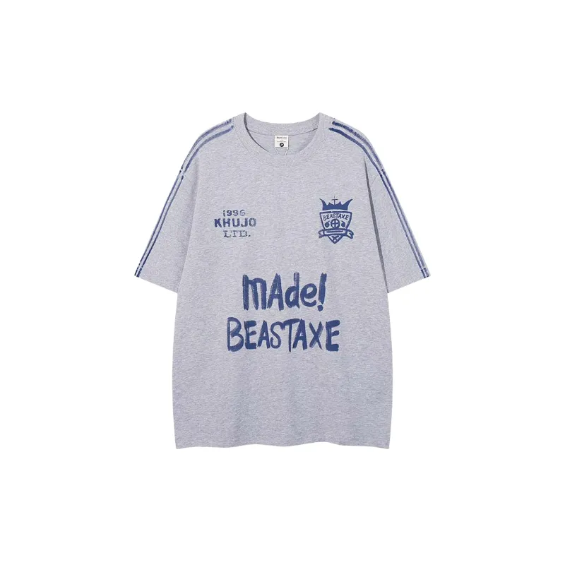 Casual Loose Cotton Blended Fabric T Shirt-4