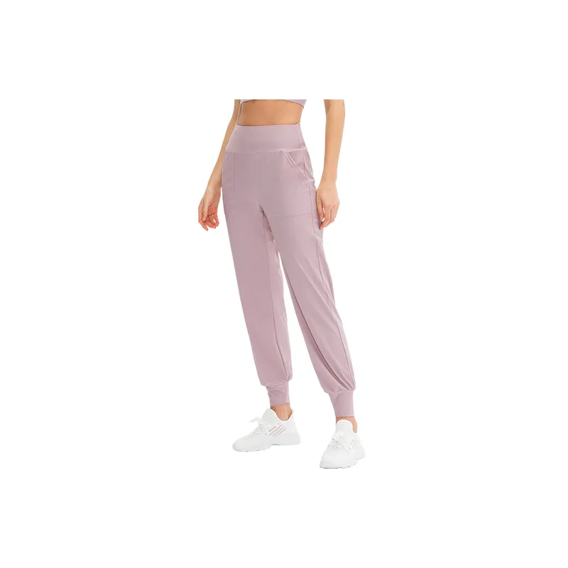Sporty Loose Nylon Casual Pants Women-3