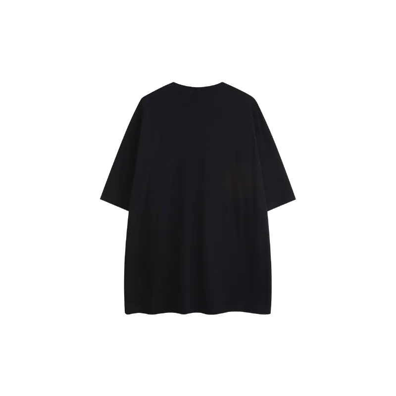 Casual Loose Cotton Blended Fabric T Shirt-1