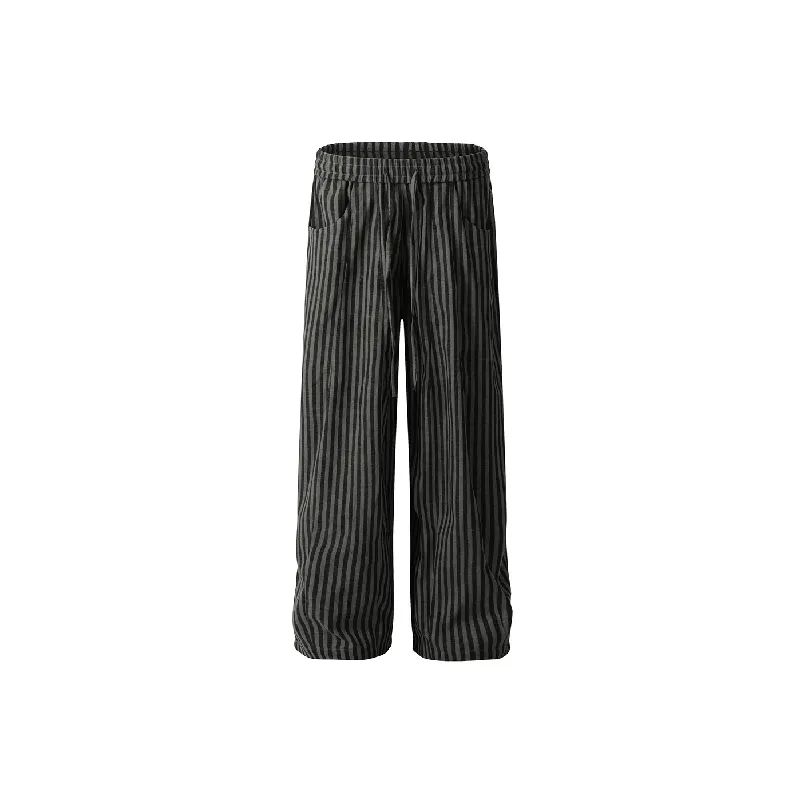 Retro Loose Cotton Blended Fabric Casual Pants-0