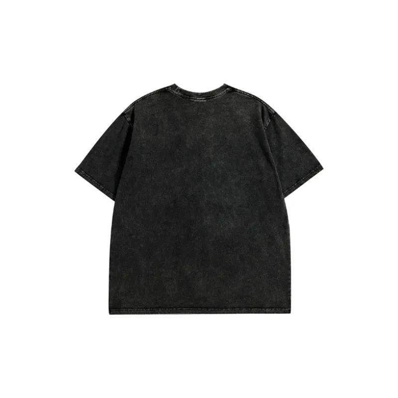 Retro Distressed Doberman Print T Shirt-1