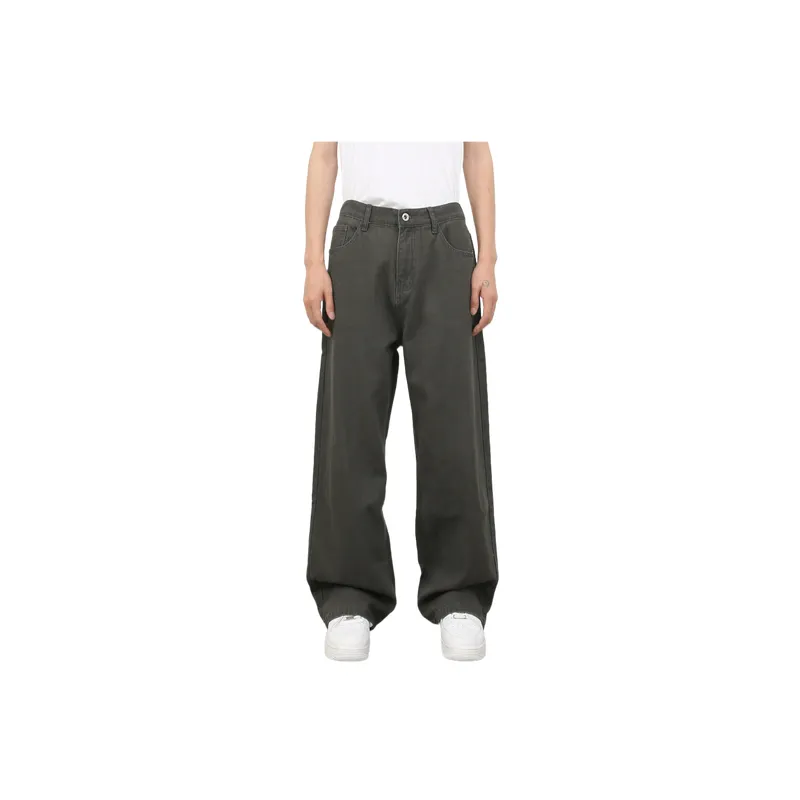 Retro Plain Jeans-4