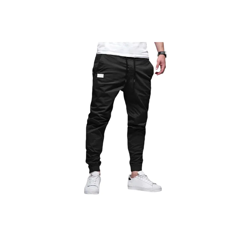 Loose Simple Cotton Blended Fabric Casual Pants-7