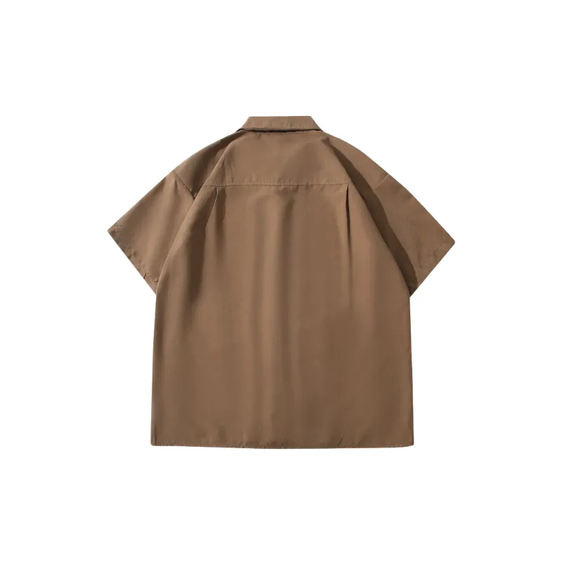 Retro Casual Blended Synthetic Fabrics Shirt-3