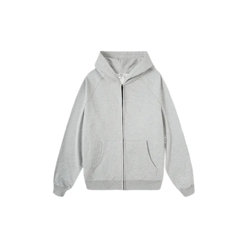 Loose Double Line Cardigan Heavy Sweatshirt-11