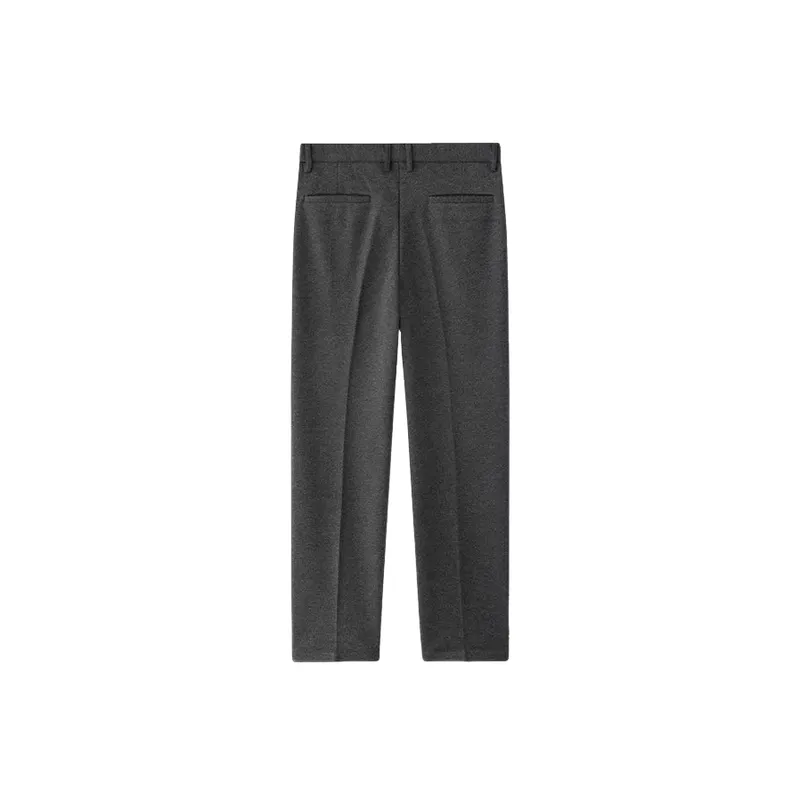 Simple Basics Woolen Fabric Suit Trousers-10