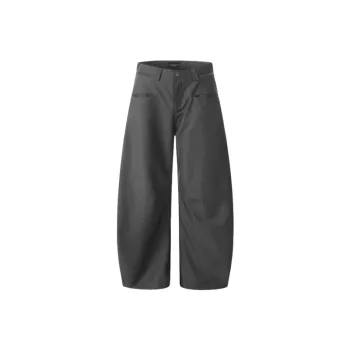 Casual Plain Polyester Suit Trousers