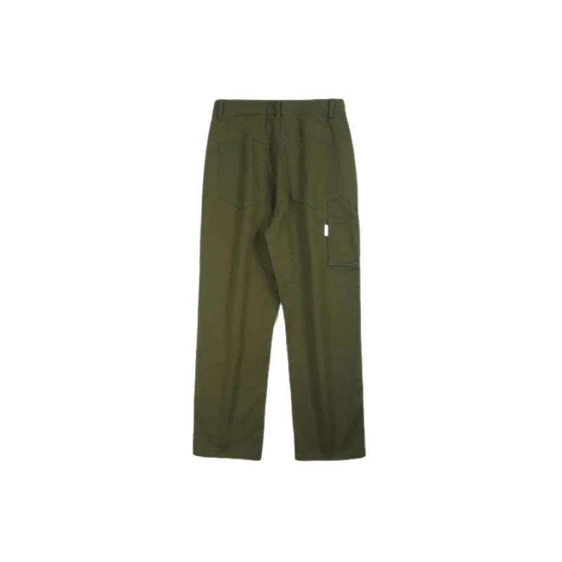 Retro Straight Leg Cotton Casual Pants-4