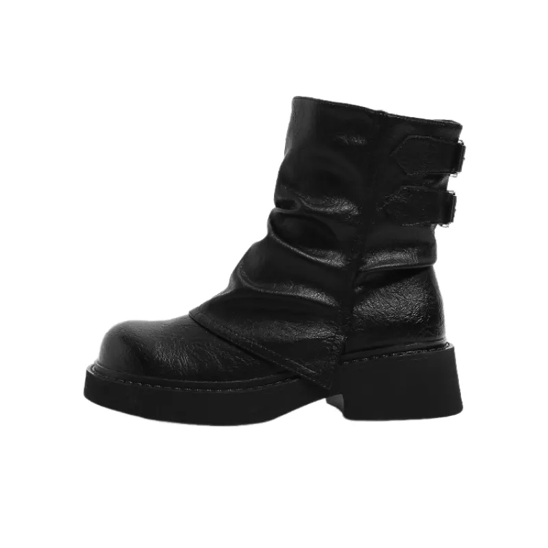 Retro Plain Martin Boot-0