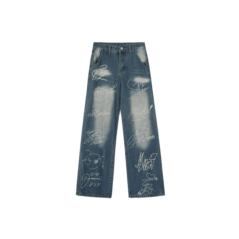 Printed Nostalgic Jeans-5