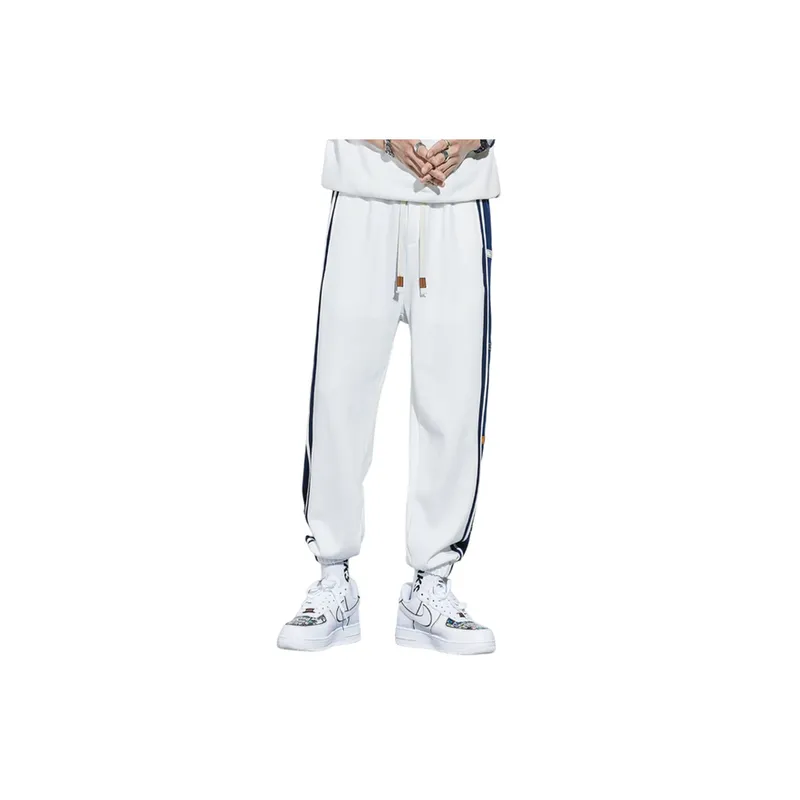 Plus Size Sports Foot binding Fashionable Color Matching Casual Pants-2