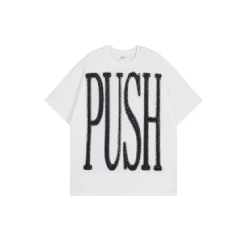 Trendy Loose Starched Print Tee-0