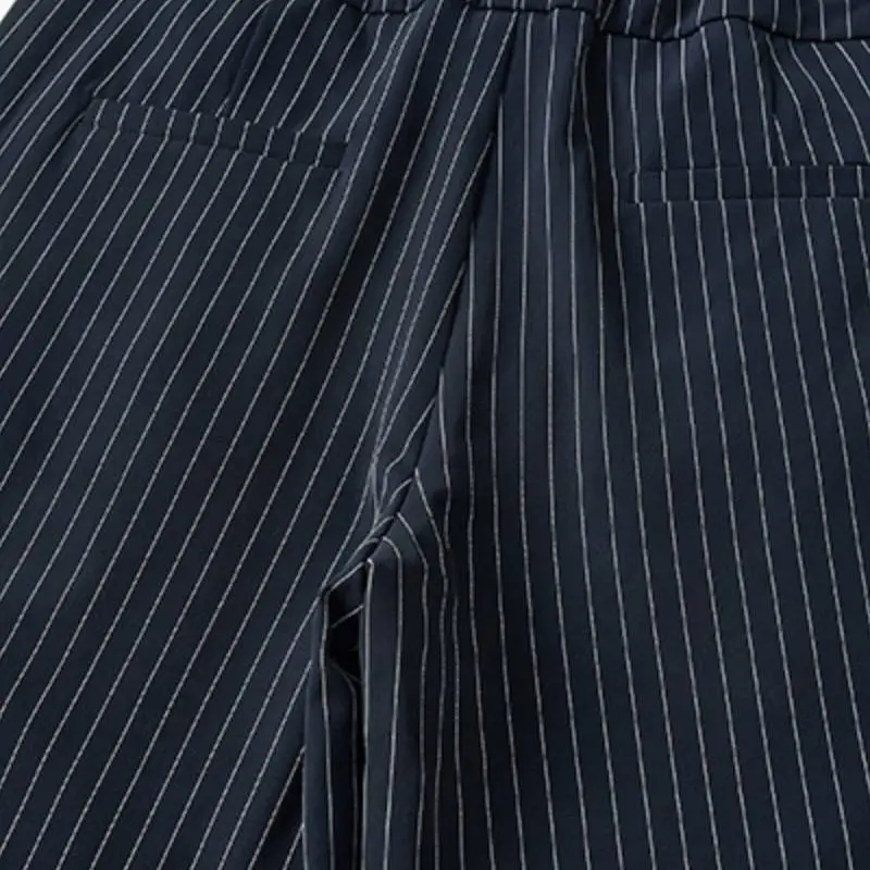 Simple Loose Blended Synthetic Fabrics Casual Pants-7