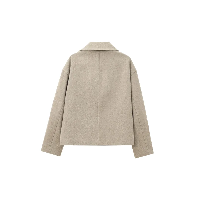 Simple Basics Wool Coat Women-4