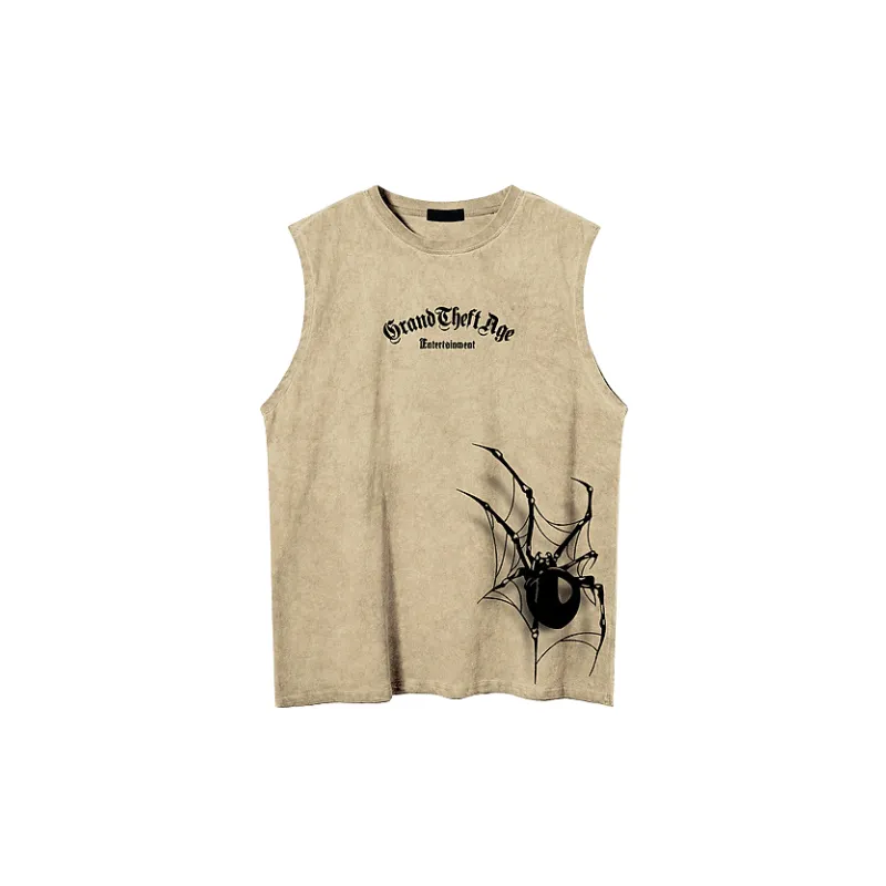 Street Loose 100% Cotton Vest-2