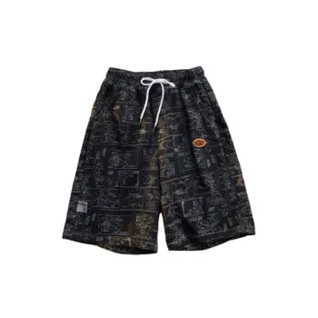 Loose Drawstring Denim Shorts