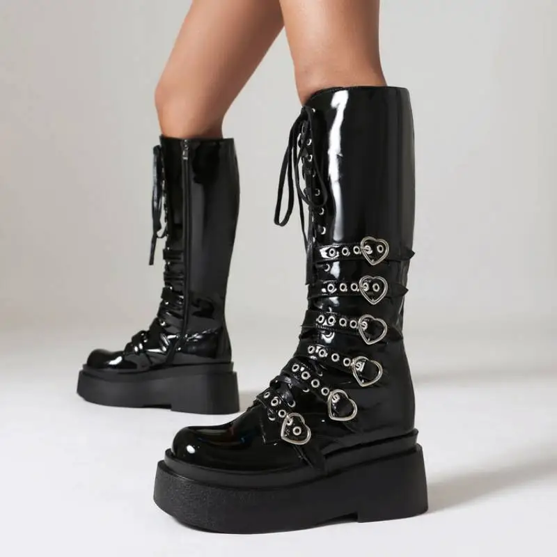 Fashionable Studded Martin Boot-1