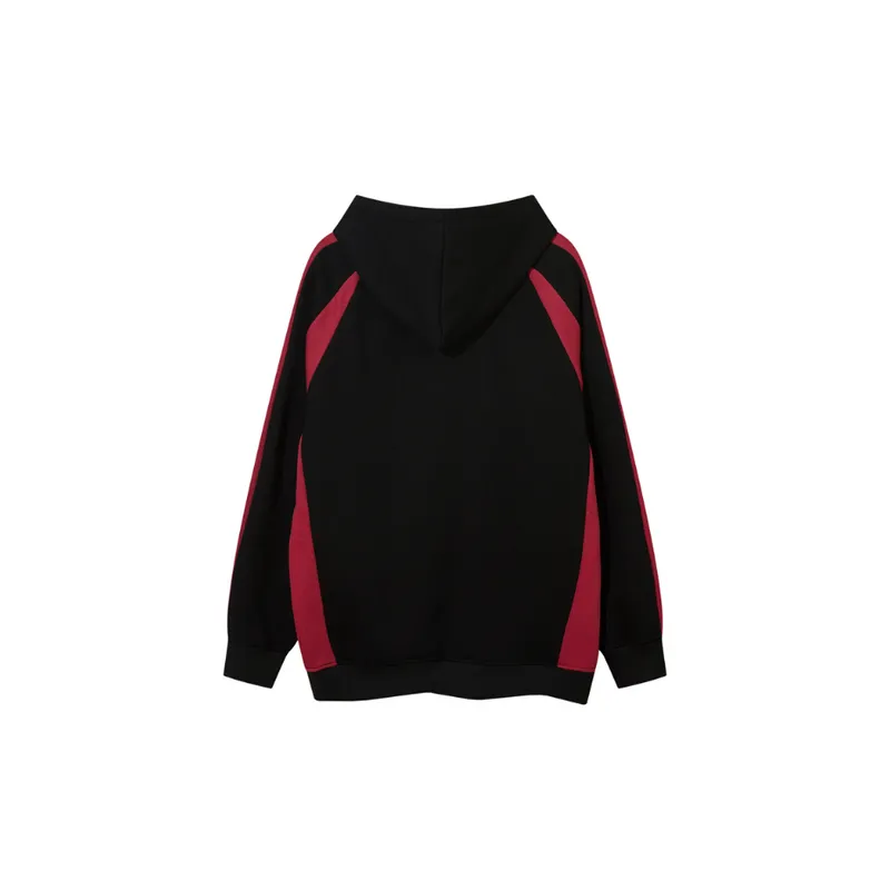 Casual Color Block Loose Hoodie-3