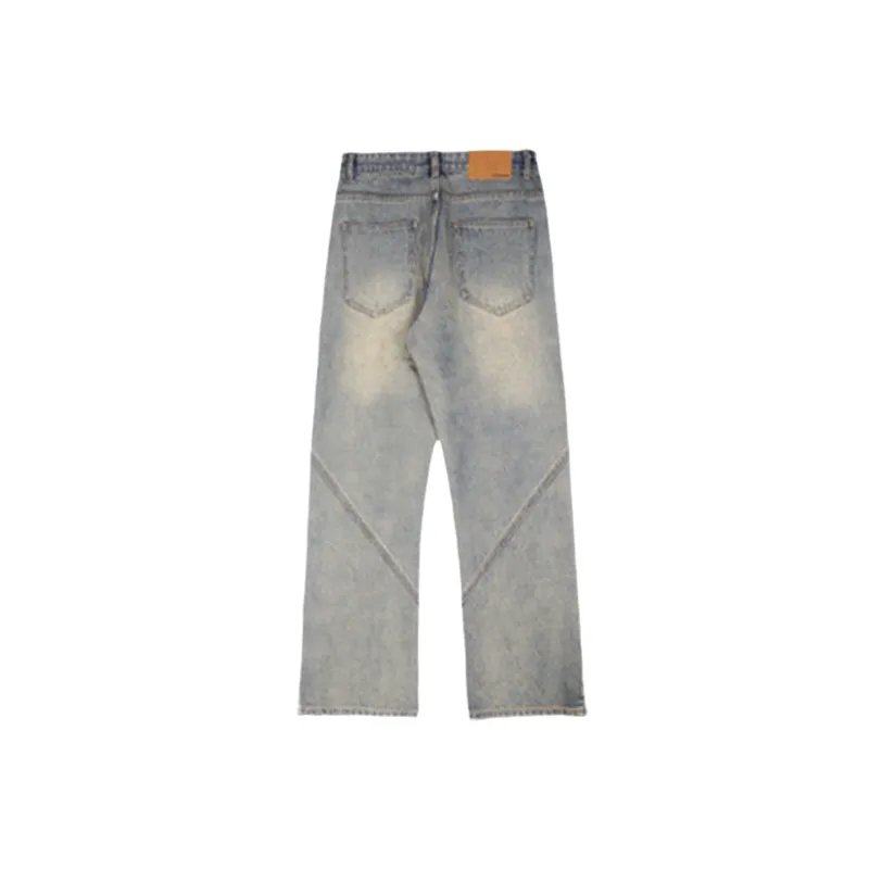 Basics Loose Denim Casual Pants-4