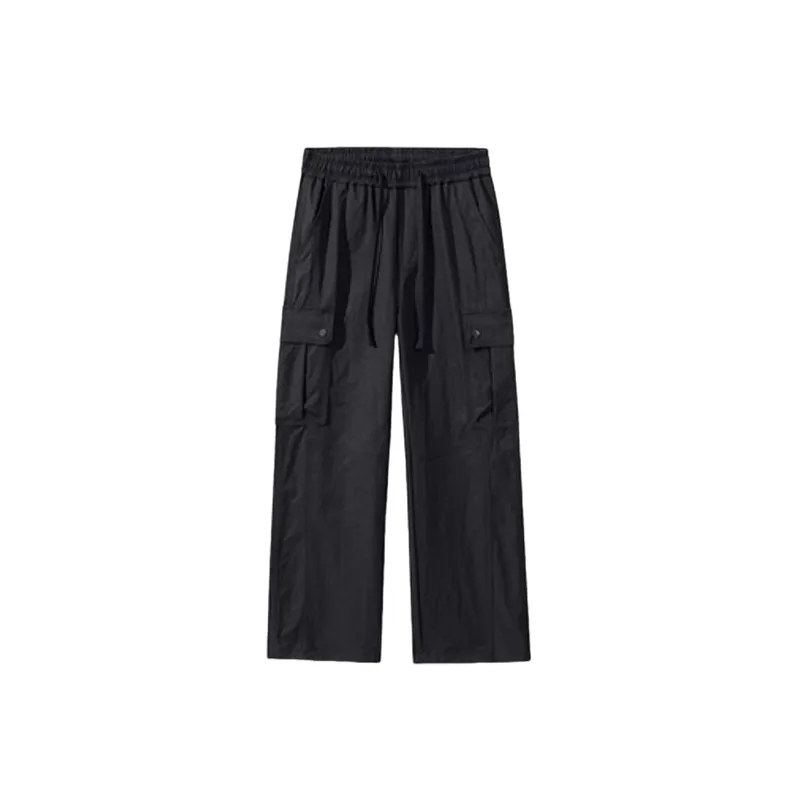 Funky Loose Blended Synthetic Fabrics Cargo Pants-3