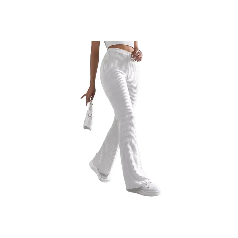 Fashionable Plain Casual Pants-0