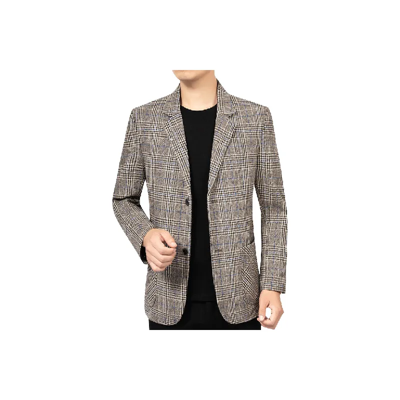 Glamorous Plaid Business Suit-6