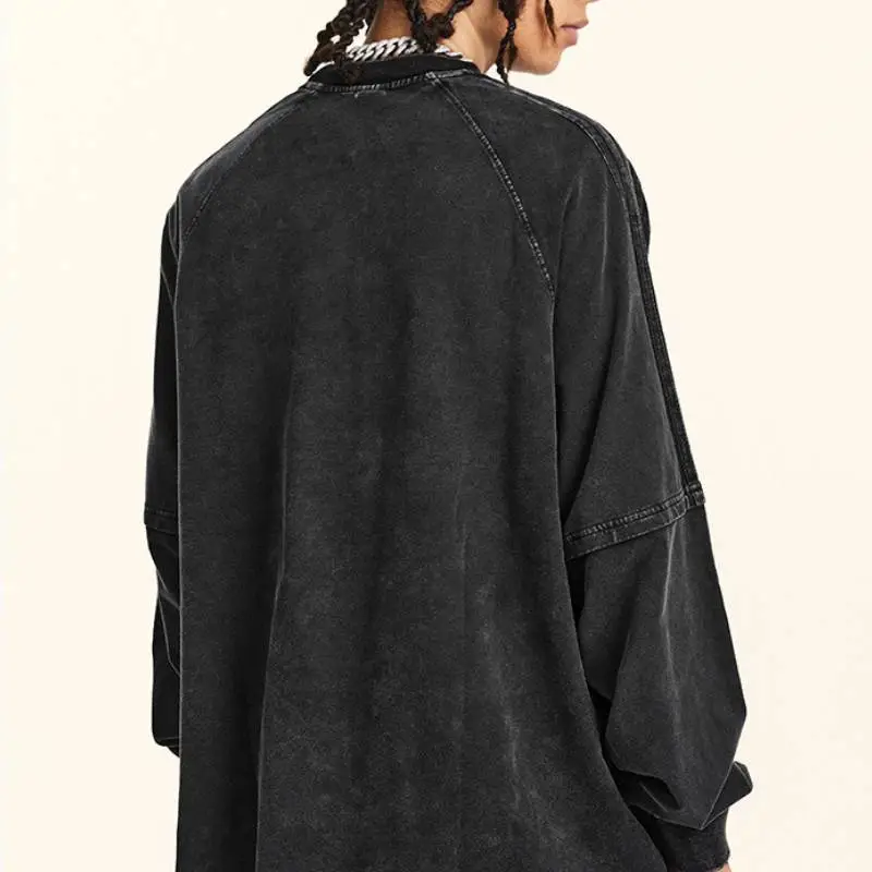 Fashionable Loose Cotton T Shirt-3