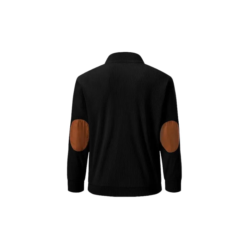 Casual Long Sleeve Corduroy Sweatshirt-7