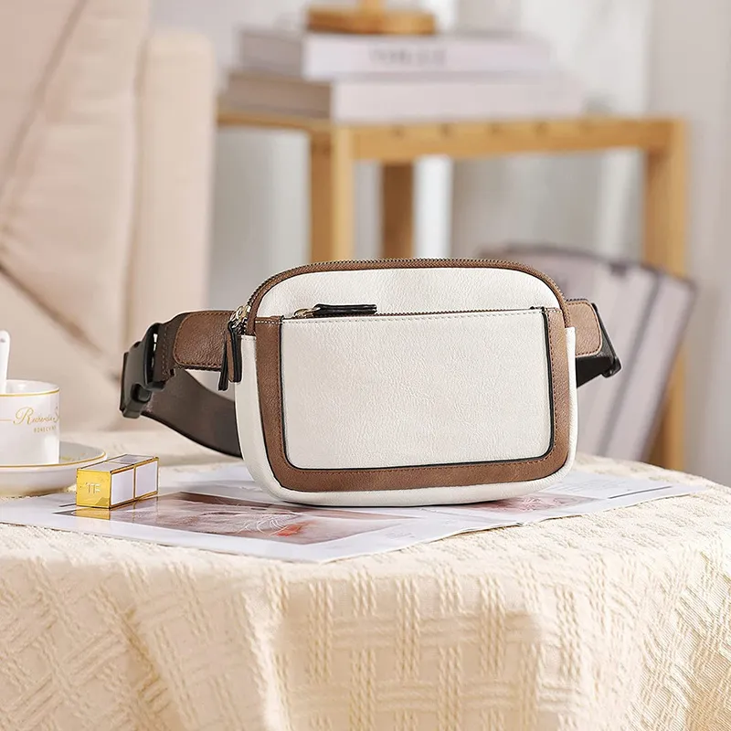 Simple Zipper Sling Bag Women-4
