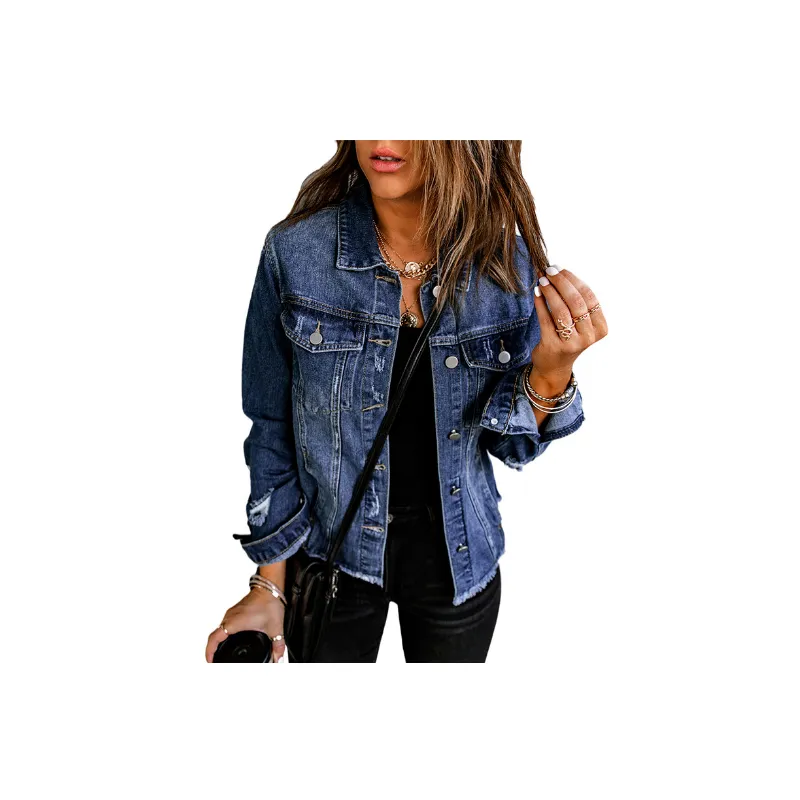 Fashionable Simple Denim Jacket-10