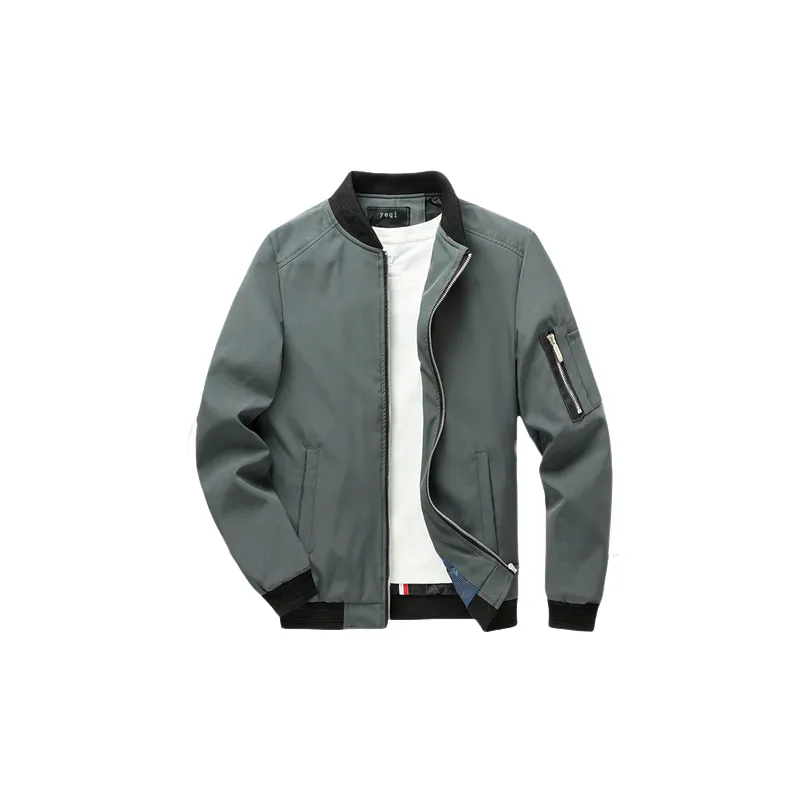 Retro Plain Polyester Jacket-6
