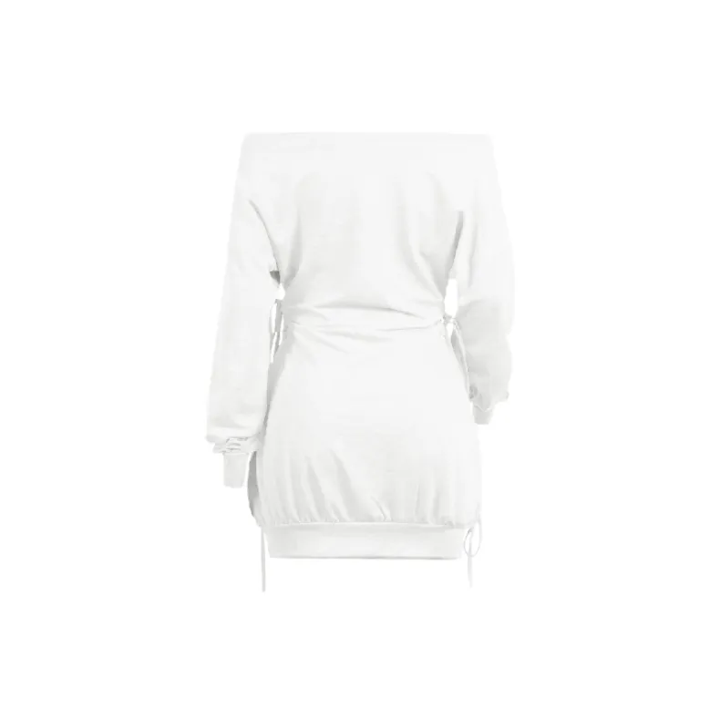 Sexy Plain Polyester Dress Women-11