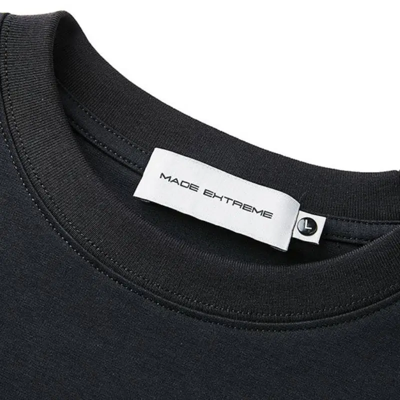 Street Loose Cotton Blended Fabric T Shirt-4