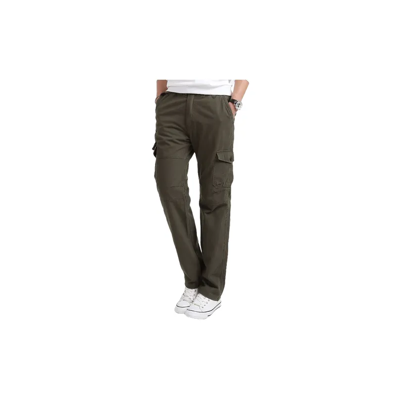 Casual Loose Cotton Cargo Pants-0