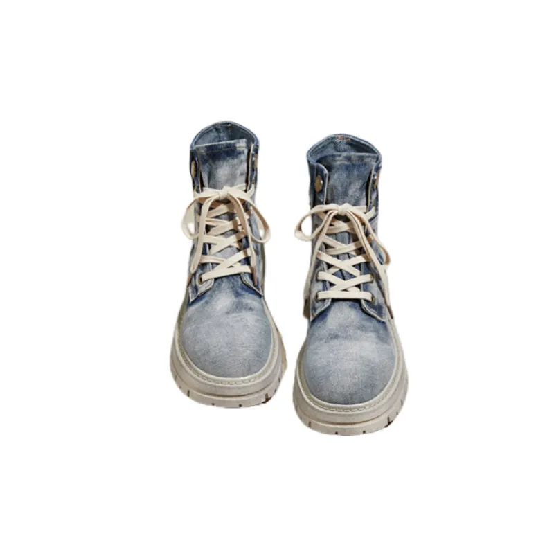 Fashionable Denim Breathable Martin Boot-6