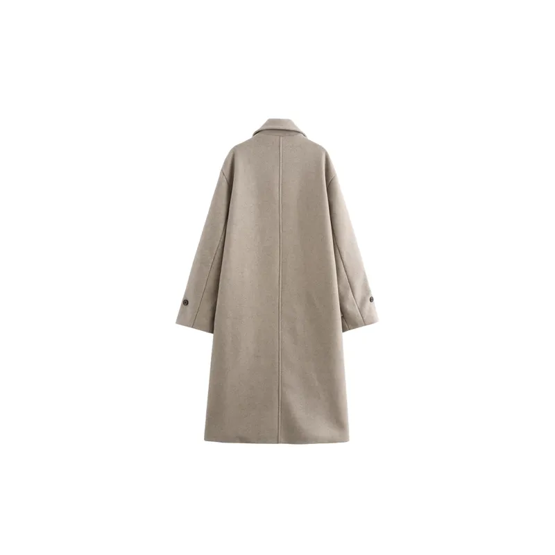 Fashionable Loose Polyester Coat Women-2