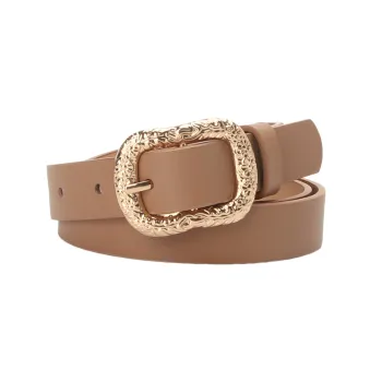 Fashionable Plain Leather Belt